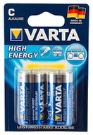 2 stk. VARTA-batterier C