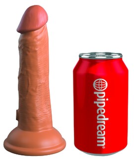 6“ Vibrating + Dual Density Silicone Cock