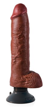 10" Vibrating Cock with Balls