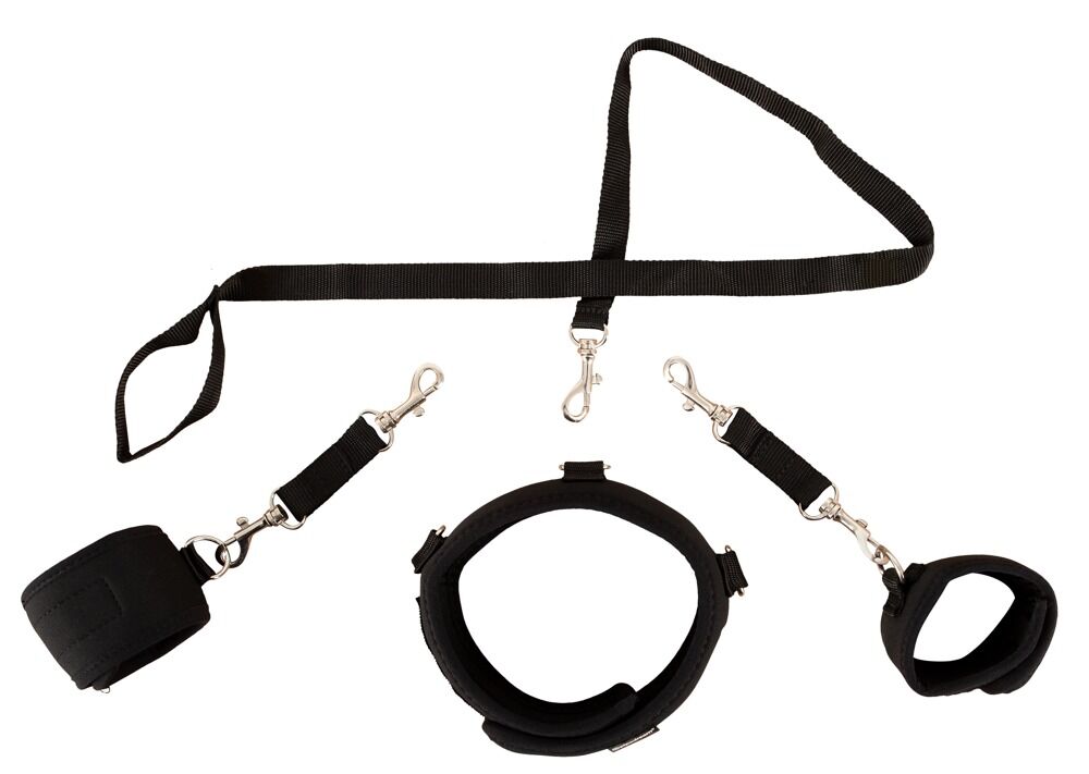 Collar with Cuffs and Leash