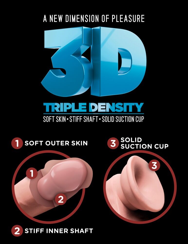 9" Triple Density Cock with Balls
