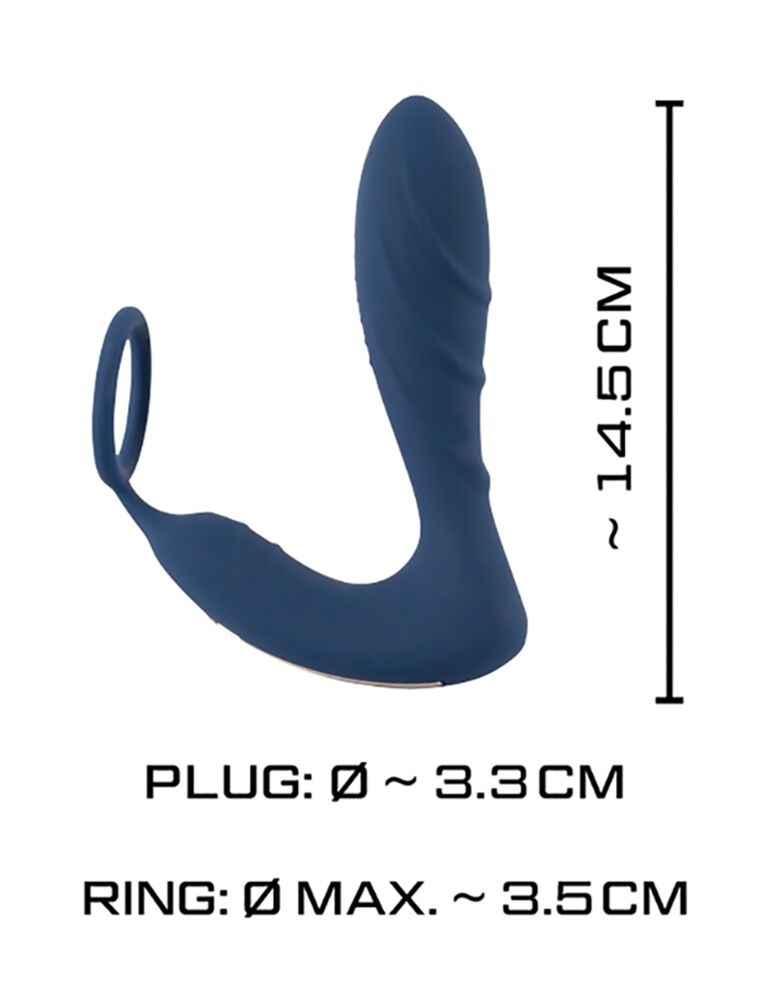 Vibrerende prostata plug med penisring