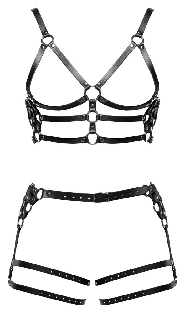 Harness-sæt i læder